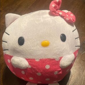 Hello Kitty Plush Toy - Pink and White Beanie ballz